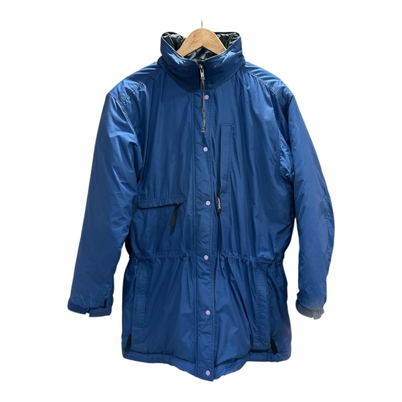 Vintage Patagonia Guide Parka Insulated Blue Removable Hood Medium READ - Picture 2 of 14